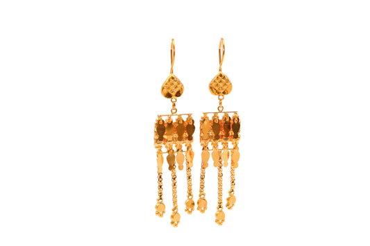 21K Gold Dangle Earrings