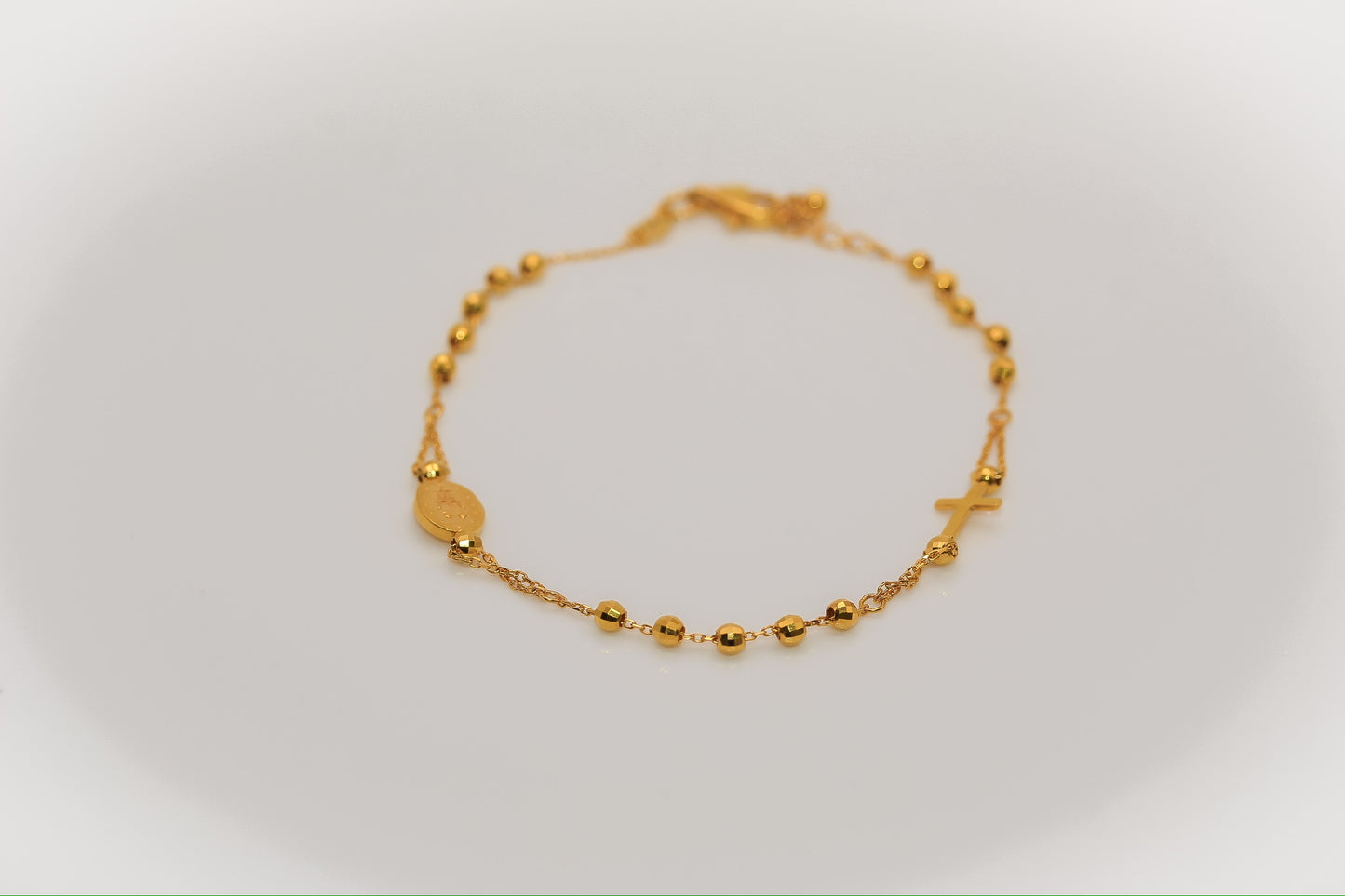 21k Gold Rosary Bracelet