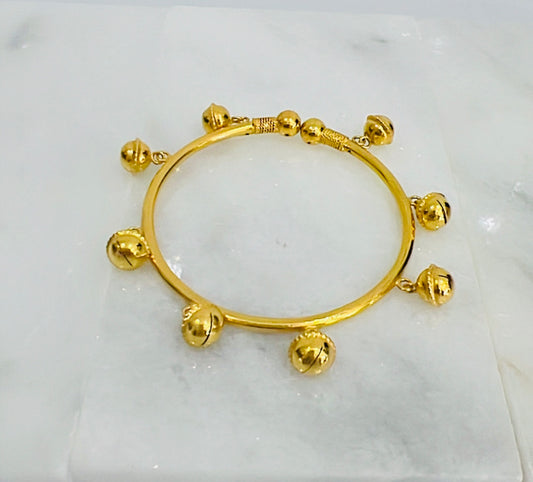 21k Gold kids Bangle bracelet/ Anklet