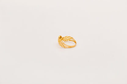 21K Gold Peacock Ring, view 2