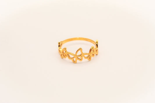 21K Gold Butterfly Ring