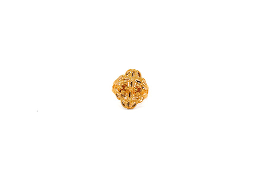 21K Gold Bead Ring