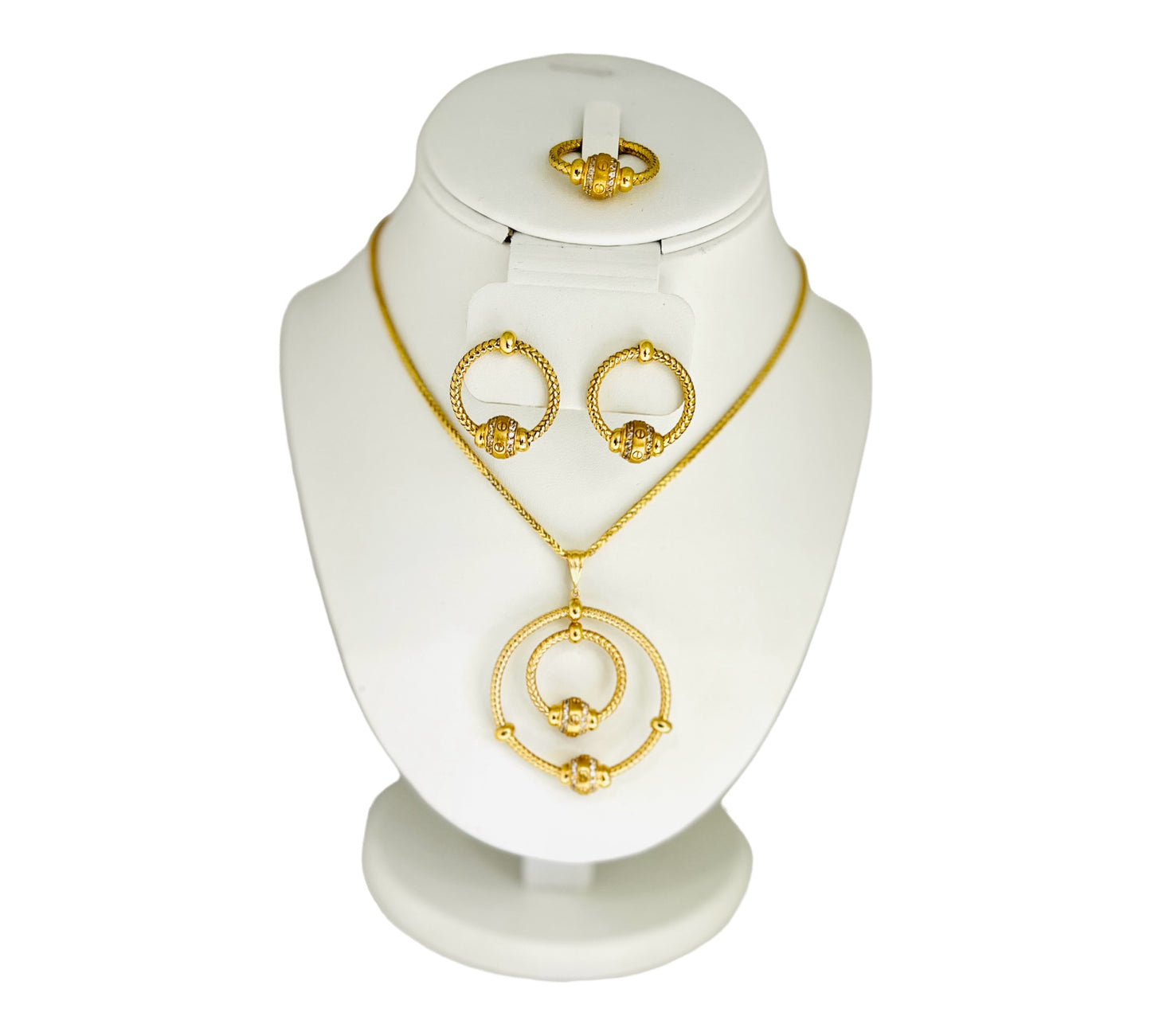 21k Gold Circle Set