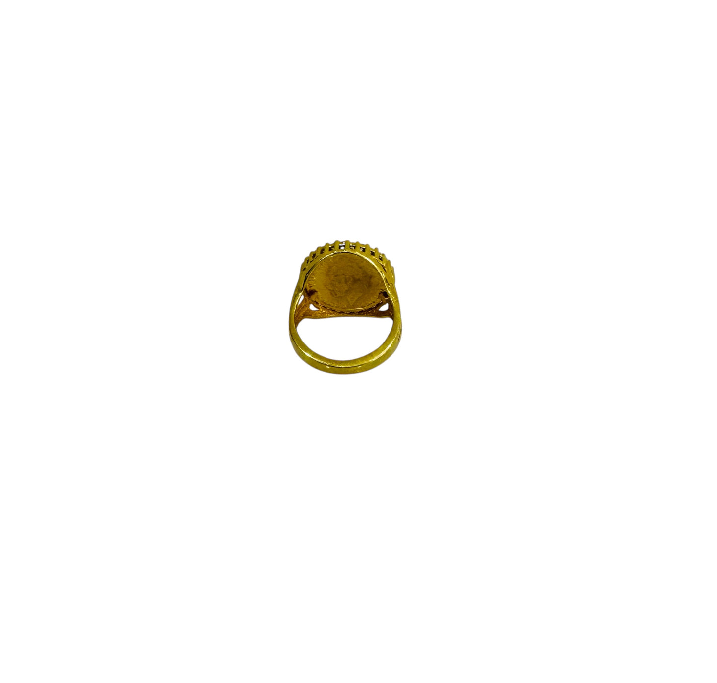 21k Gold Coin Himo Ring