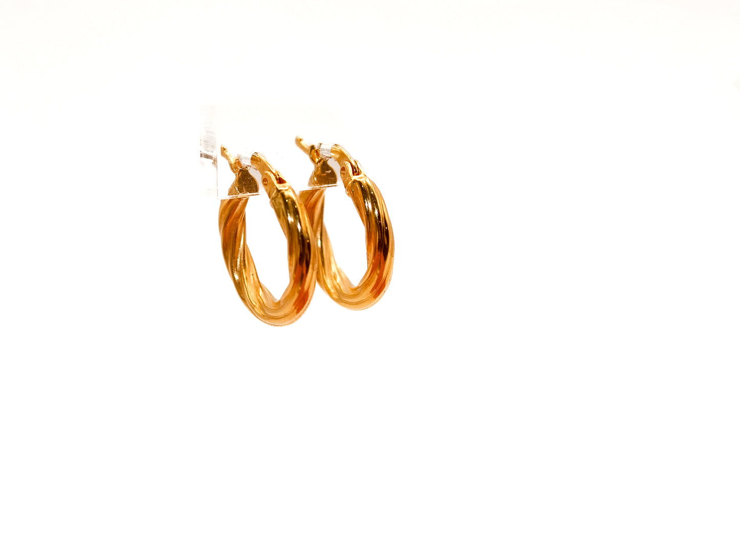 21k gold small Hoop earrings