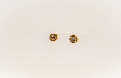 21K Gold Mini Stud Kids Earring