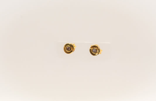 21K Gold Mini Stud Kids Earring