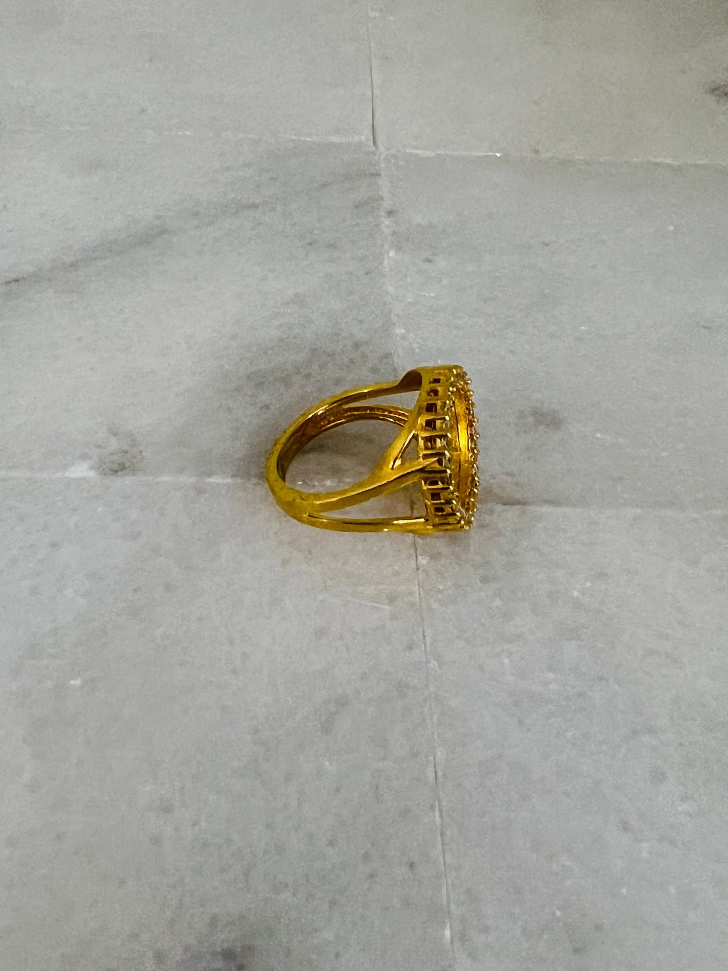 21k Gold Coin Ring