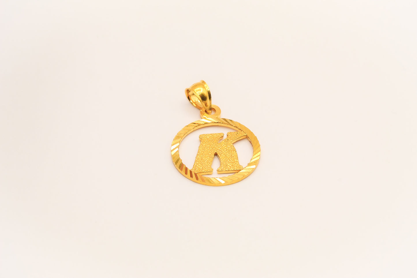 21K Gold Initial Pendants