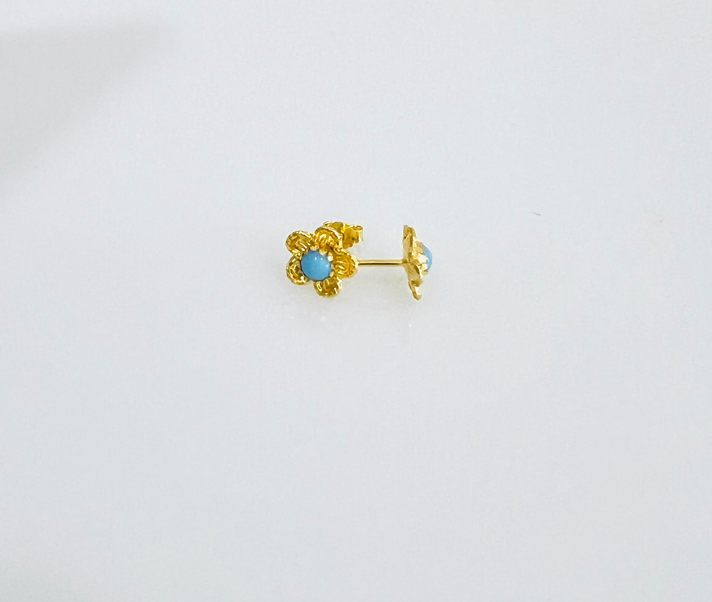 21k Gold Flower Earrings