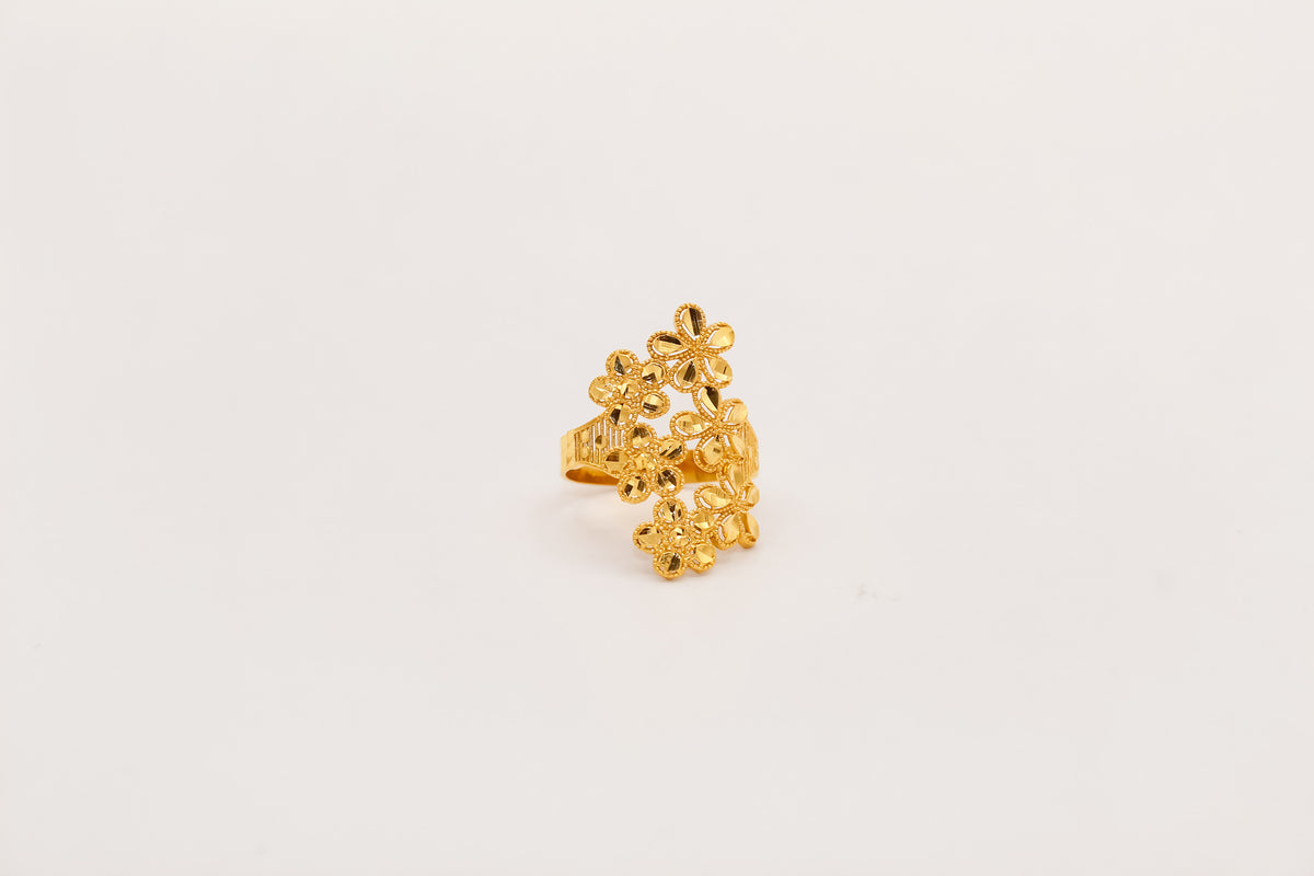 21K Gold Flower Ring