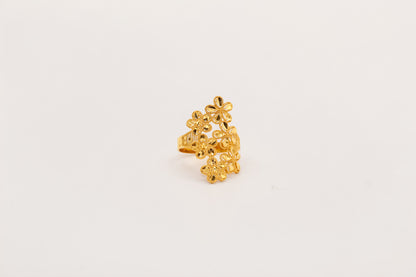21K Gold Flower Ring