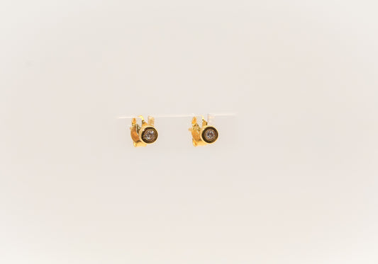 21K Gold Mini Kids Stud Earrings