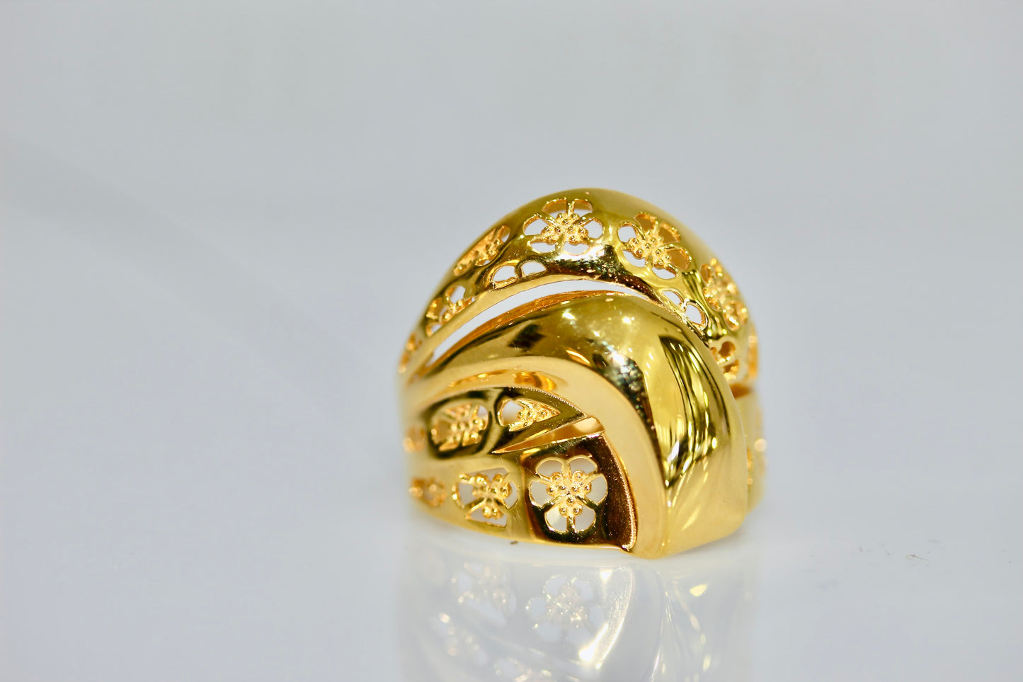 21K Gold Dome Ring