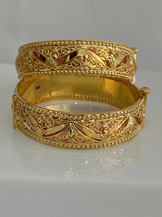 21k Gold Bangle Bracelets