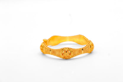 21K Gold Khaliji Bangle Bracelet