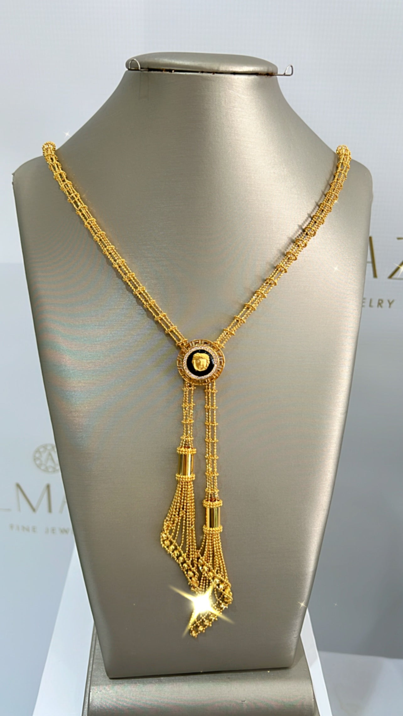 21k Gold Versace Necklace