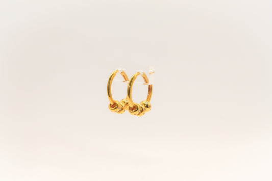 21K Gold Mini Huggies Earrings