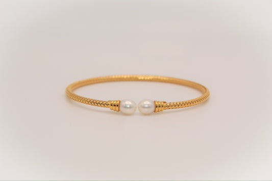 21k Gold Pearl Bracelet