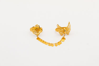 21K Gold Double Ring
