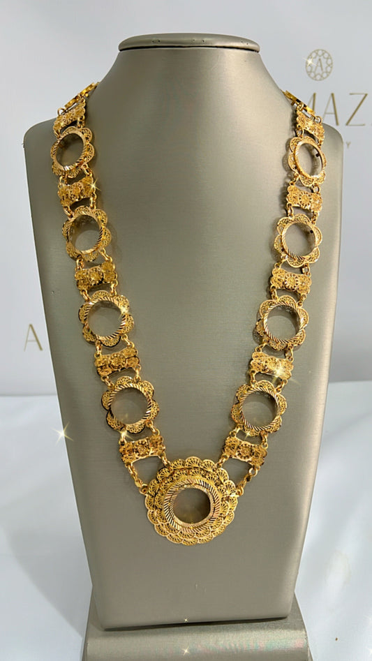 21k Gold Kladah 11 Coin Necklace