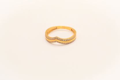 21K Gold Simple Ring