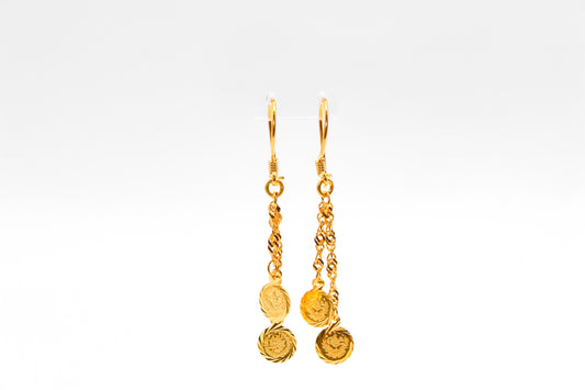 21K Good Coin Dangle Earnings