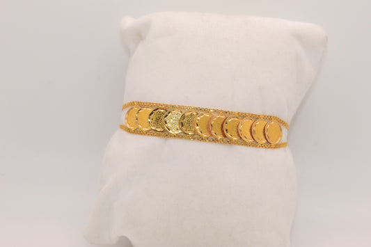 21K Gold Coin Bracelet