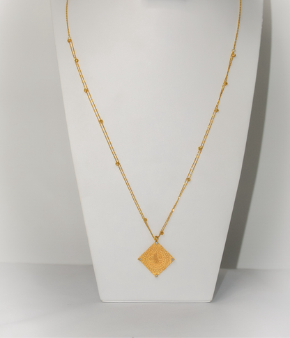 21k Gold Fancy Turkish Necklace