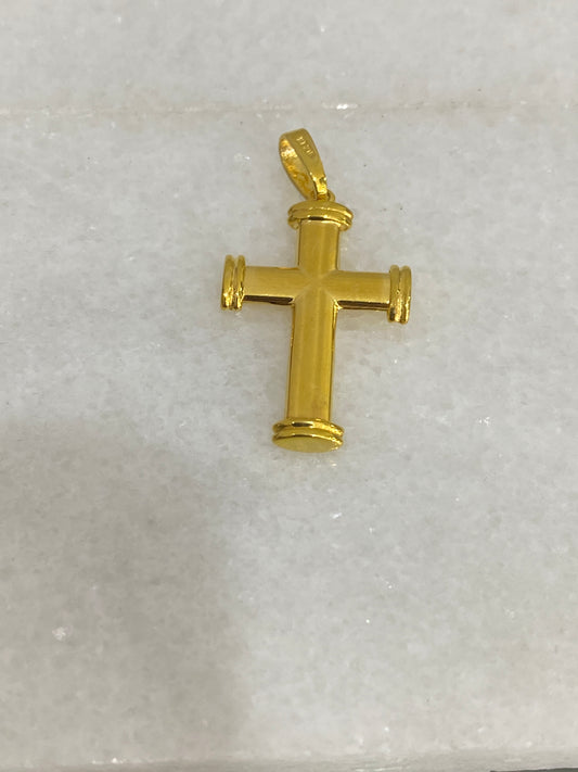 21k Gold Cross Pendant