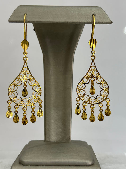 21k Gold Dangling Earrings