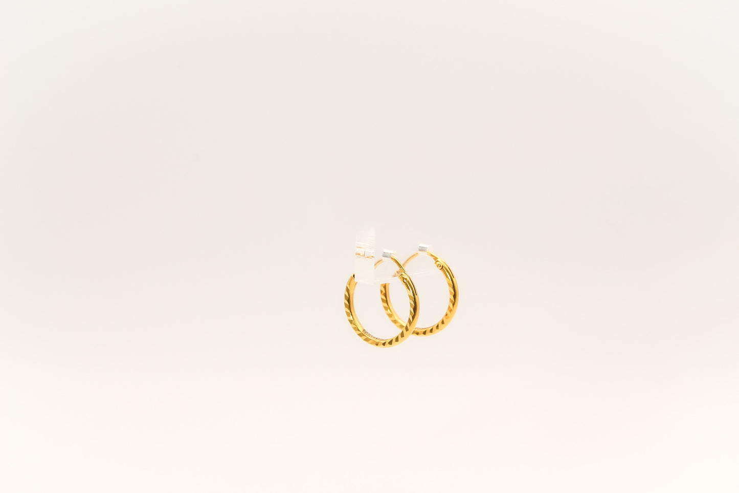 21K Gold Mini Kids Hoop Earrings