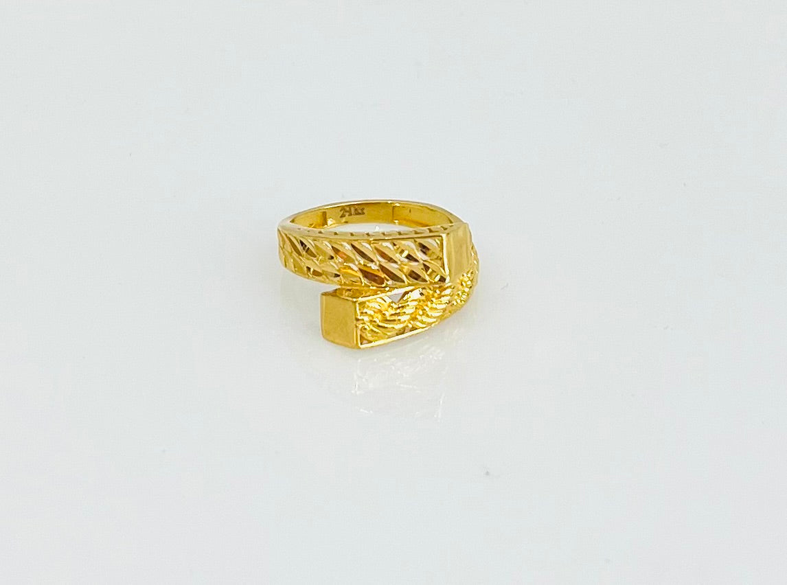 21k Gold Rope Ring