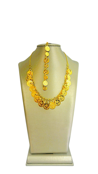 21K Gold Turkish Coin Necklace