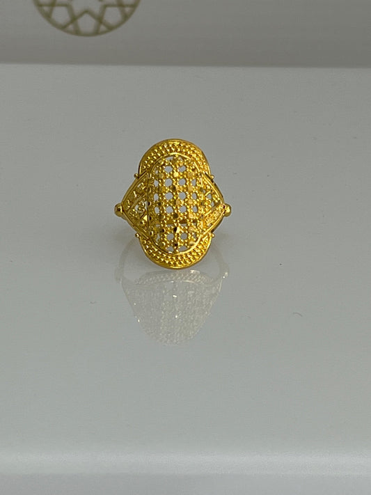 21k Gold Indian Motif Ring