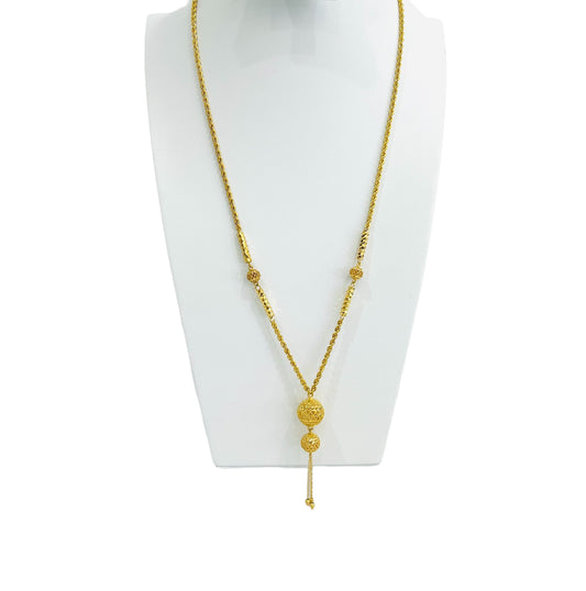 21k Gold Long Necklace