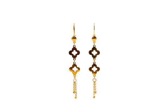 21K Gold Dangle Earrings