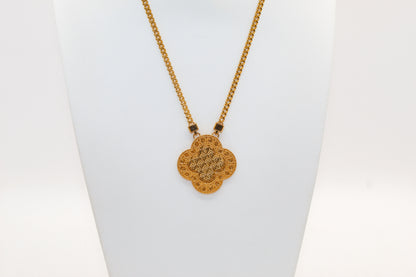 21K Gold Clover Set