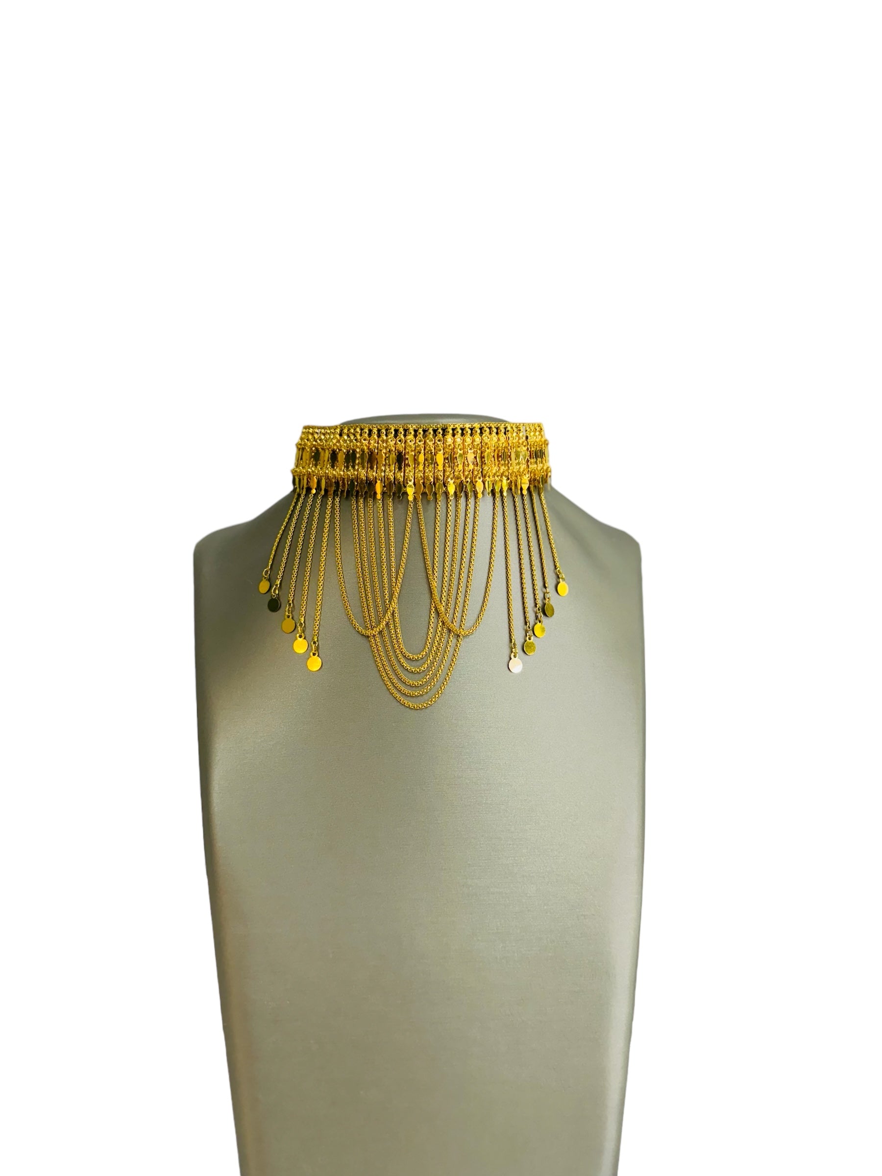 21K Gold Choker Necklace