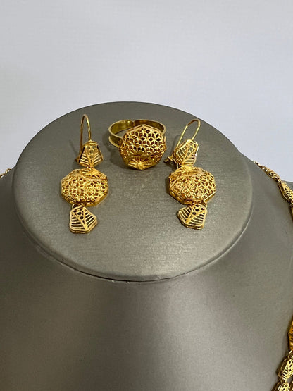 21k Gold Necklace Set