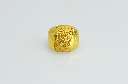 21k Gold Leaf Ring