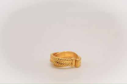 21k Gold X Himo Ring