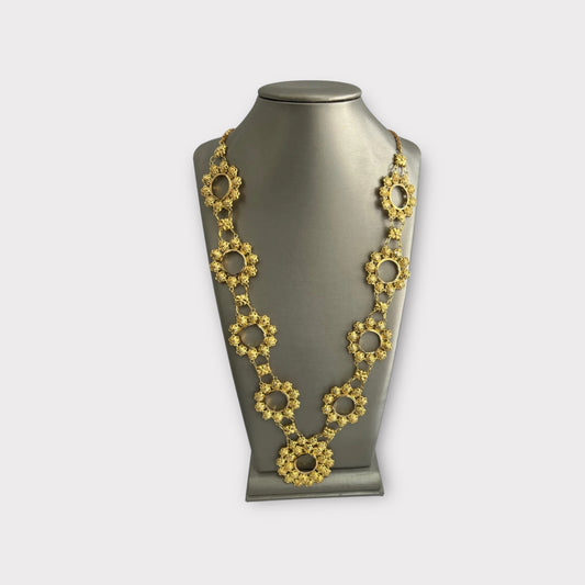 21k Gold Kladah 9 Coin Necklace