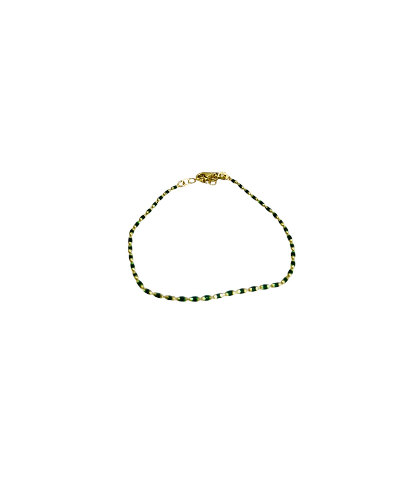 14k Gold Green Half Set