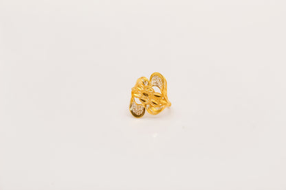 21K Gold Bow Ring
