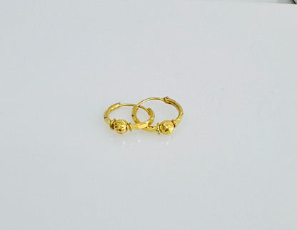 21k Gold kids Mini Hoop Earrings