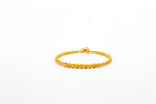 21K Gold Kids Bead Bracelet
