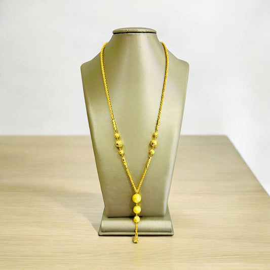 21k Gold Masbaha Necklace