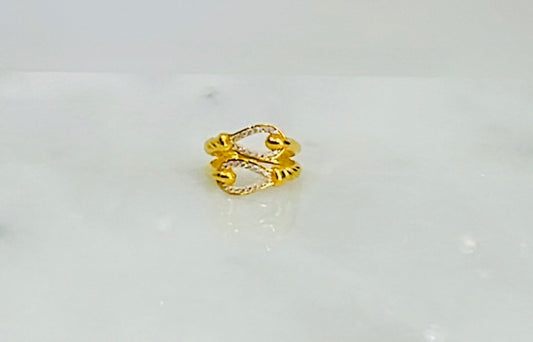 21k Gold Motif Ring