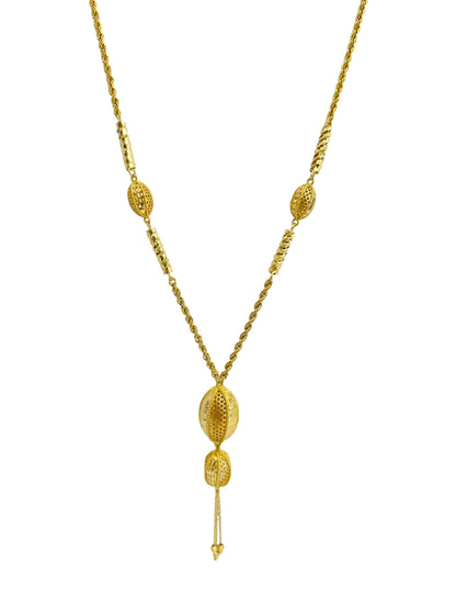 21k Gold Long Necklace